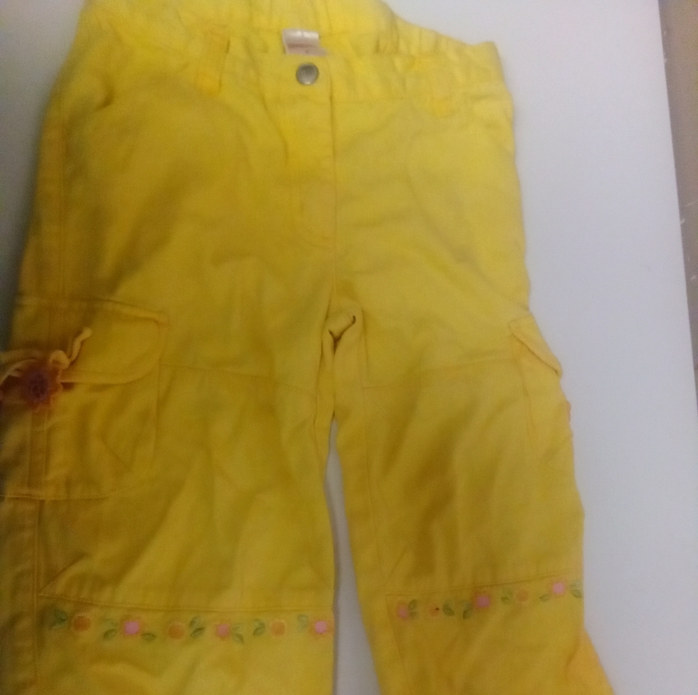 Gymboree, Size 6, Canary Yellow Kids Capri Pants
